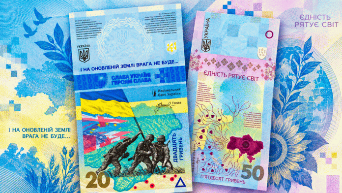 Пам’ятні банкноти України номіналом 20 гривень «ПАМ’ЯТАЄМО! НЕ ПРОБАЧИМО!» та 50 гривень «ЄДНІСТЬ РЯТУЄ СВІТ». Пам’ятні банкноти 20 гривень «ПАМ’ЯТАЄМО! НЕ ПРОБАЧИМО!» та 50 гривень «ЄДНІСТЬ РЯТУЄ СВІТ»